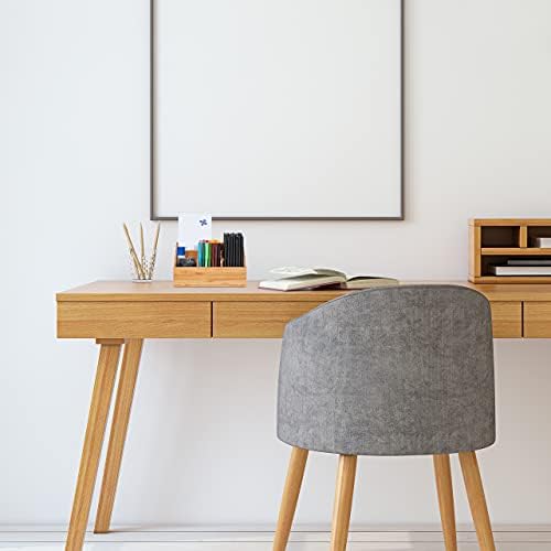 Relaxdays Desk Organiser, 6 Compartments for Pens, Notes, Letters, Paperclips and More, Bamboo Stand, Natural - Image 6