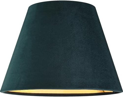 GO&SO Small Mini Green Velvet Lamp Shades Set of 2,5"×9"×6.4" Bell Shade - Image 2