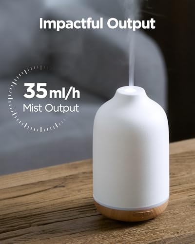 InnoGear 150ml Ceramic Essential Oil Diffuser, Diffusers for Home, Yellow - Image 6