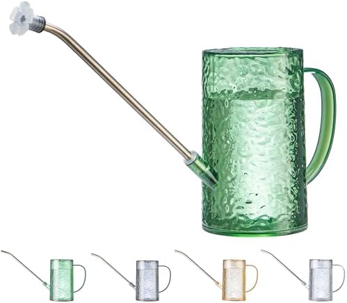 Small Watering Can for Indoor Plants - 34oz Leakproof Lightweight Pot with Long Spout & Bonus Shower Head, Indoor Watering Can for House Plants in Sage Green by TennedrivGreen