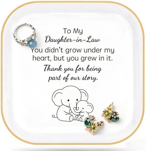 Elephant Gifts for Daughter-in-Law Birthday Wedding Christmas Mother's Day by PUDDINGCABIN