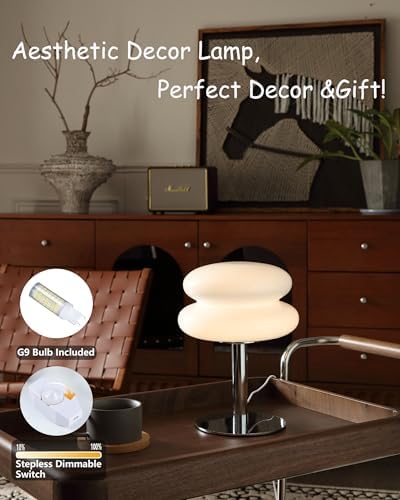 Glivpny Mushroom Lamp Table Lamp, Mid Century Modern Table Lamps(White) - Image 4