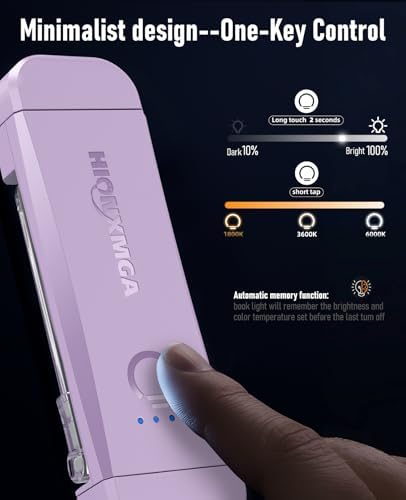 HIONXMGA Book Light,Rechargeable Reading Light for Books in Bed at Night - Image 2