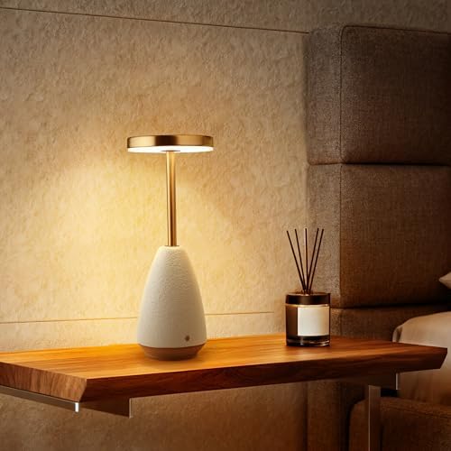 RONDURE Ceramic Cordless Rechargeable Touch Dimmable Table Lamp - Image 6