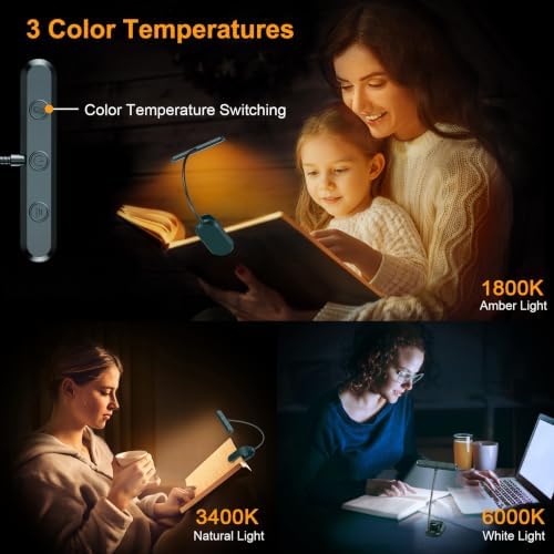 Gritin Rechargeable Book Light for Reading in Bed with 19 LED - Image 3