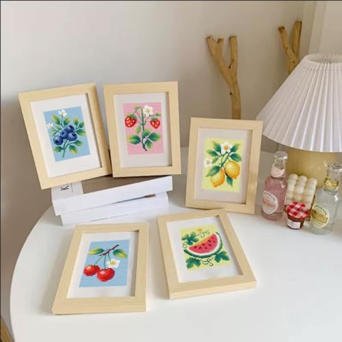 Aestalrcus 6 Pcs Small Diamond Art Kits Fruits Diamond Art Kits for Adults - Image 2