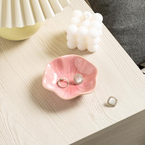 Ceramic Ring Dish, Jewelry Trinket Tray for Rings and Earrings - Image 3