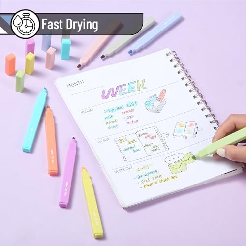 Mr. Pen- Aesthetic Highlighters No Bleed, 8 Pack, Assorted Colors | Chisel Tip, Cute Highlighters Assorted Colors for Journaling, Highlighting, Underlining, Fast Dry, Back to School Supplies - Image 3