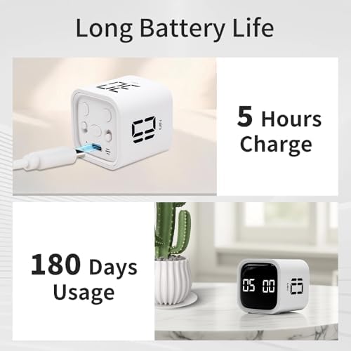 LUCKY TIME Rotating Productivity Timer 5/10/30/60min, Flip Timer, ADHD Tool - Image 6