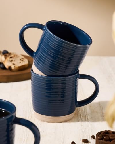 famiware Coffee Mugs Set of 4, 13 oz Mug Set, Ceramic Cup Set with Handle - Image 4