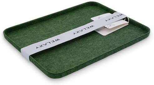 Welaxy Forest Green Felt Tray Lid for Desk Drawer Organizer Bin Minimalist by Welaxy