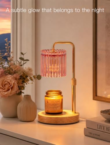 Candeldo Candle Warmer Lamp with Timer: Pink Wax Melt Warmer - Image 2