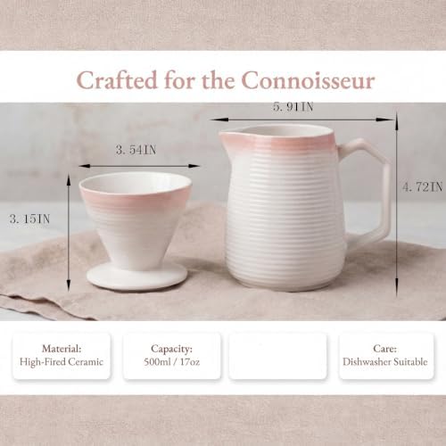 pour over coffee maker - Ceramic Dripper Pot, Heat-Resistant & Easy Clean - Image 2
