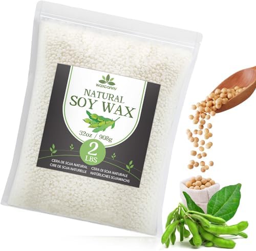Soy Wax, Waxcanpy Natural Candle Wax, Organic Soy Wax for Candle Making from Farm (2lb) by Waxcanpy