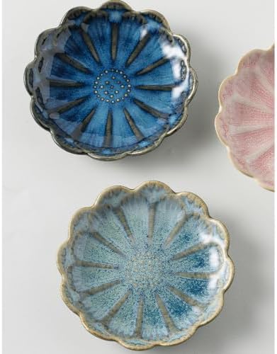 Ceramic Trinket Tray, Petal Shaped Catchall for Vanity, Nightstand or Desk, Small for Jewelry and Tiny - Image 6