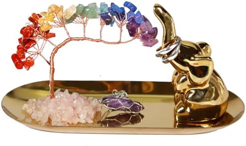 Carselage Elephant Ring Holder for Jewelry, Elephant Gifts for Women by Carselage