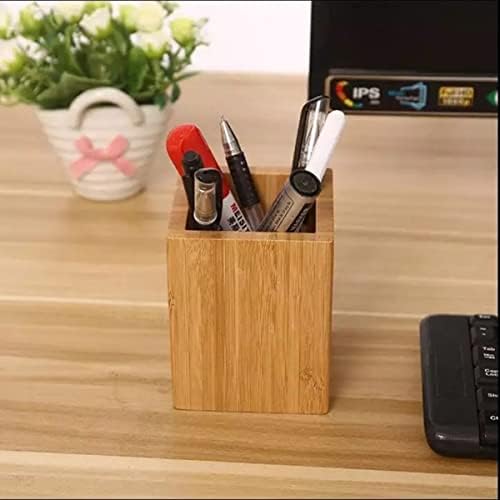 Veemoon 2pcs Bamboo Wood Desk Organizer Cute Stationery Holder Pen Pencil Storage Box Desk Accessory Office Organization - Image 7