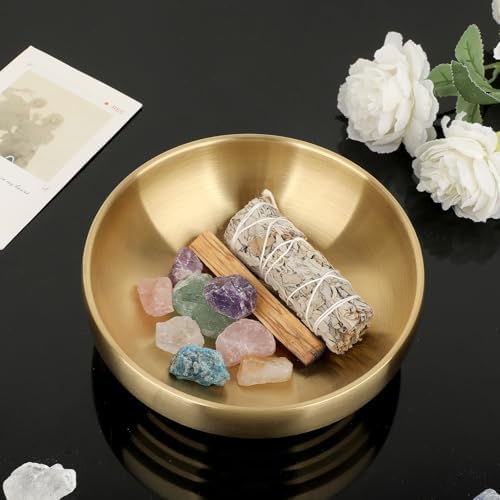 7.4 Inch Key Bowl for Entryway Table,Gold Decorative Bowl for Keys - Image 4