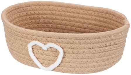 uxcell Rectangular Rope Basket 10x5.9x3.1inch Small Woven Baskets by uxcell
