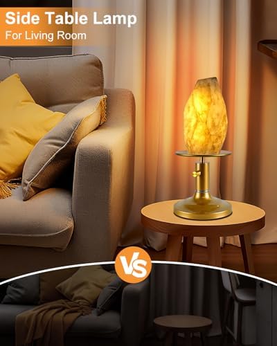 Lightdot Table Lamp for Bedroom Mid Century Modern Gold Small Desk Lamp - Image 6