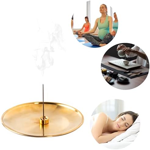 3 in 1 Brass Gourd Incense Burner Sticks Cones Coils Ash Catcher Home Decor - Image 6