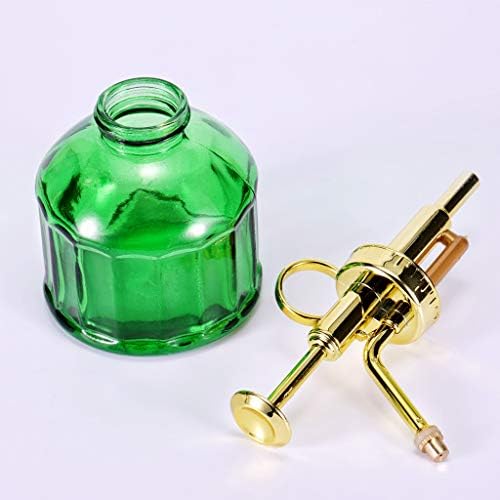 Glass Plant Mister - 6.5" Green Glass Water Spray Bottle with Gold Top Pump, Small Plant Sprayer for Indoor/Outdoor House Plants - Image 3