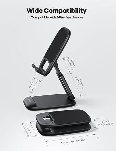 Lamicall Cell Phone Stand for Desk, Height Angle Adjustable Phone Holder - Image 5