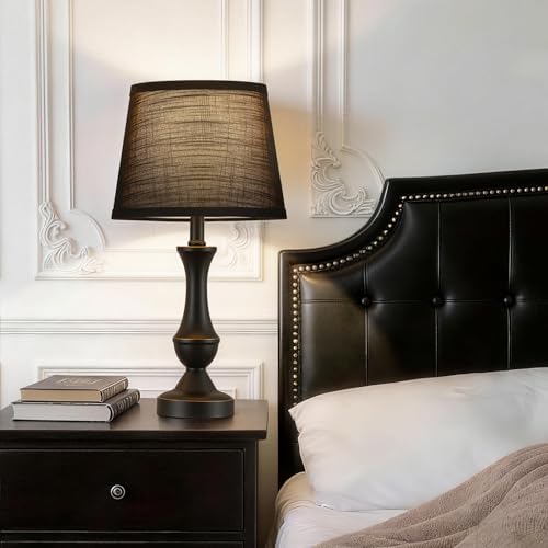 Table Lamp Set of 2, 19" Mordern Bedside Lamps for Living Room & Bedroom - Image 6