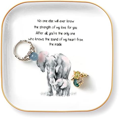 Elephant Gifts for Mom Jewelry Dish Gifts for Mom Mother's Day Christmas by PUDDINGCABIN