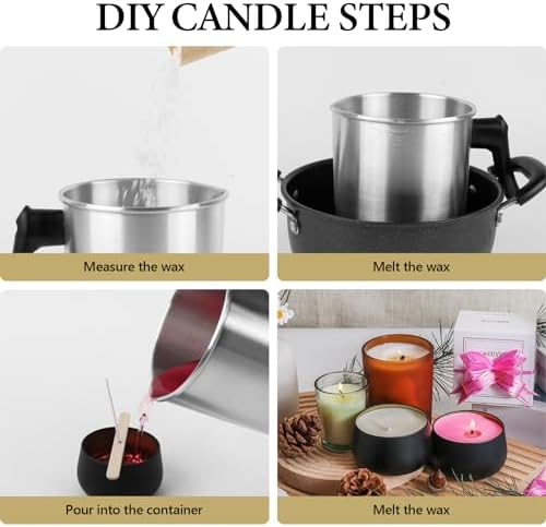 SACATR 2LB Soy Wax for Candle Making, 100% Pure Soy Wax - Image 6