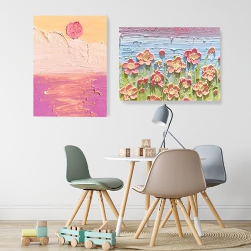 ESRICH Canvas Boards for Painting 12x16 Inch, 8 Pack Canvases for Painting Cotton Primed Acid Free Large Blank Canvas Panels for Oil Paint, Watercolor, Acrylic Paint, Gouache and Tempera. - Image 6