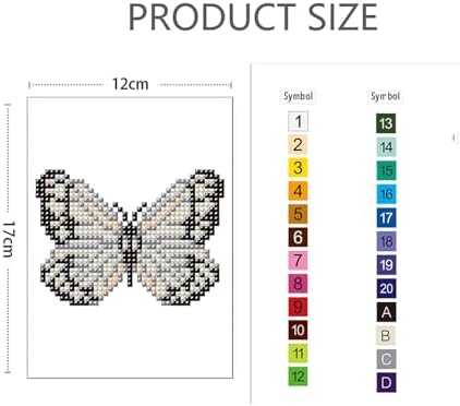 Haocy 12pcs Butterfly Mini Diamond Art Kits for Adults,Small Diamond Painting Kits Quick Gem Art for Beginner,1-Hour Postcard-Style,Paint by Diamond Mosaic,Home Wall Decor (Butterfly) - Image 4