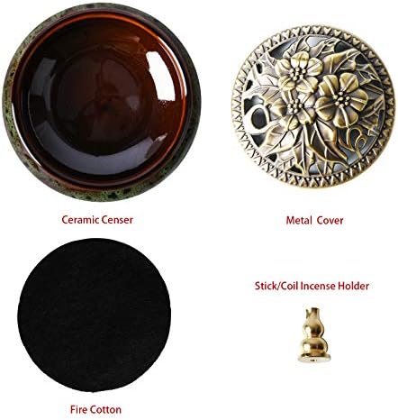 Ceramic Home Decoration Incense Sticks or Cones Burner Porcelain Incense Holder - Image 7