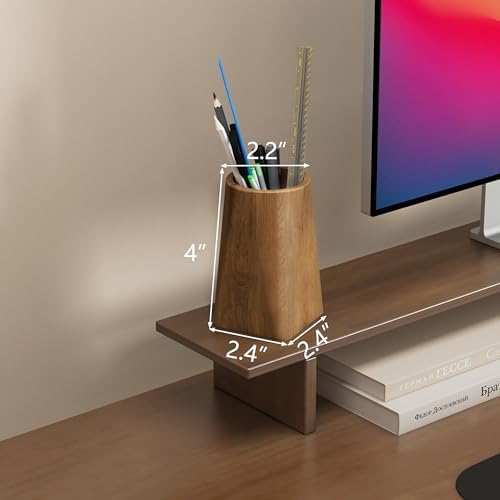 Wooden Pen Holder for Desk - Natural Wooden pencil - Image 4