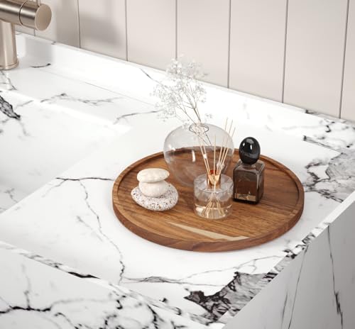 VERTORGAN Acacia Wood Serving Tray,9.8 Inch Decorative Trays,Home Decor - Image 4