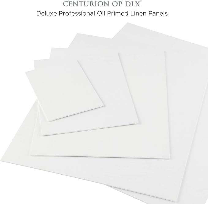 Centurion Deluxe Professional Oil Primed Linen Canvas Panels - 8x16-3 Pack of Linen Canvases for Painting, Artwork and More