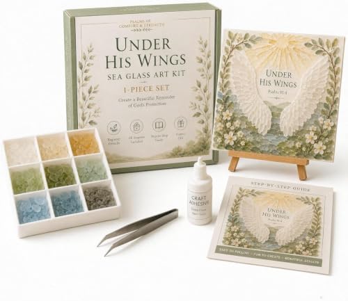 Sea Glass Ocean DIY Kit | Seaglass Mosaic Art Craft Kits for Adults by Unknown