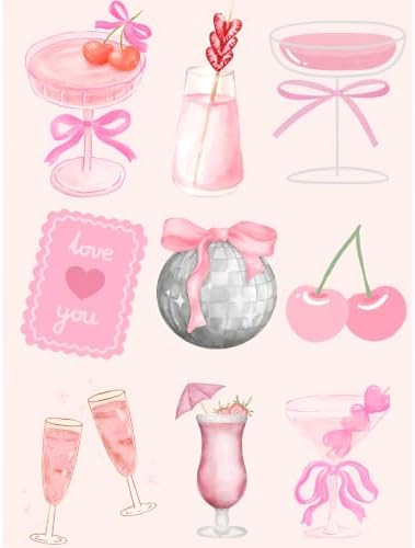 Pink Cocktail Diamond Art Kits for Adults Diamond Painting Kit for Beginner by KICHANG