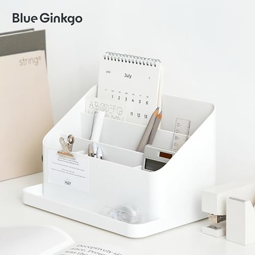 BLUE GINKGO Desk Organizer, Office Supplies, Blue, Made in Korea - Image 5