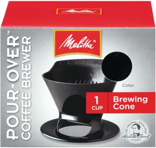 Melitta 64007 1 Cup Black Pour-Over Coffee Brew Cone by Unknown