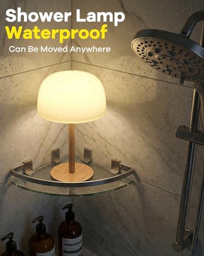 Waterproof Shower Lamp Cordless Lamp - 7500mAh Rechargeable Table Lamp, Bathroom Lamp, RGB 15 Colors & 3 Color Temperature Touch Dimmable, Shower Light for Inside Shower, Bathtub, Bedroom,1PC - Image 6