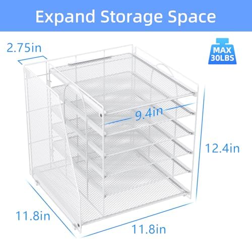 gianotter 6-Tier Paper Organizer With Magazine Holder - Image 4