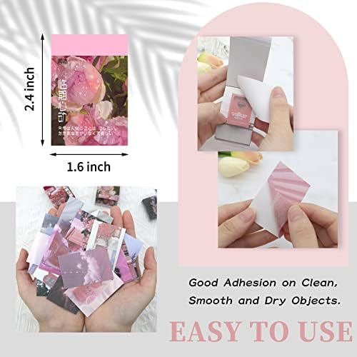 450 Pieces Washi Sticker Set, 9 Set Scrapbooking Diary Planner Album Diary Notebook, Scrapbooking Sticker Journaling Supplies for DIY Arts and Crafts Card Making Laptop Decoration - Image 2
