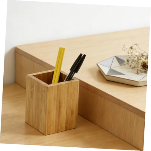 Veemoon Sturdy Bamboo Material Desk Organizing Boxes under Desk Storage Bins Stackable Storage Bins for Office - Image 3