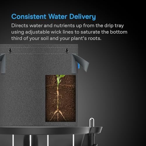 AC Infinity Self-Watering Fabric Pot Base XL, Auto-Irrigation, 4-Pack - Image 4