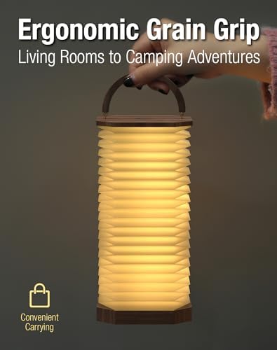 Vertical Accordion Bedside Table Lamp,Japanese Gifts Paper Lights - Image 3