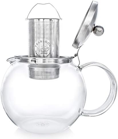 Teabloom All-in-One Glass Teapot and Tea Kettle – Heatproof Borosilicate Glass Tea Maker with Removable Stainless Steel Loose Tea Infuser – Classica Stovetop Tea Pot (40 oz / 1200 ml) - Image 5