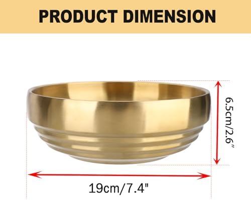 7.4 Inch Key Bowl for Entryway Table,Gold Decorative Bowl for Keys - Image 3