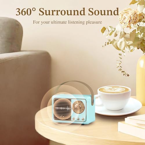 PRUNUS J-999 Retro Bluetooth Speaker,Vintage Decor Mini Wireless Speaker - Image 3