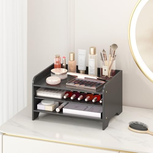 Bamboo File Organizer for Desk, Desktop Paper Tray and Mail Holder - Image 6